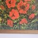 Oil on Canvas Still Life Flowers Poppies Signed P Livera