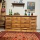 Old oak workshop drawer unit