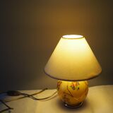 Old lamp foot ball to pose / table / bedside / side glass – floral print