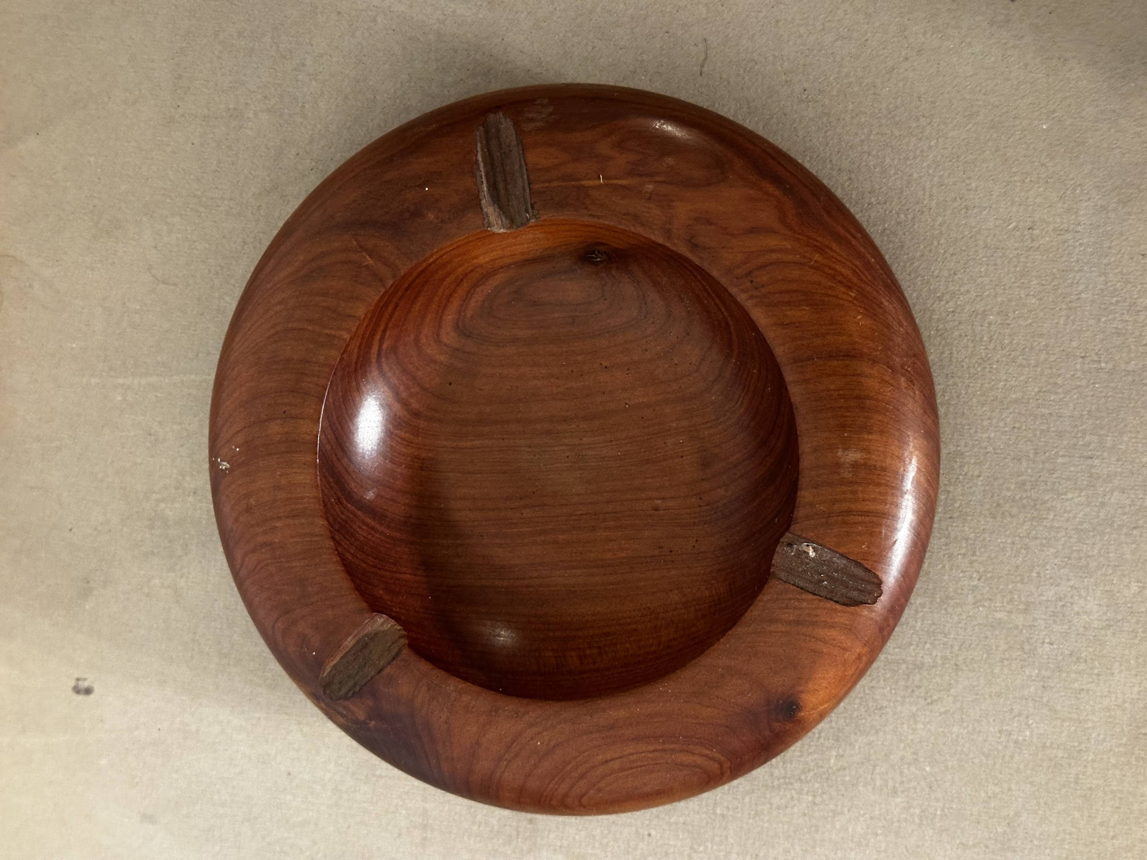 Solid Wood Ashtray/Trinket Tray - Vintage Handcrafted