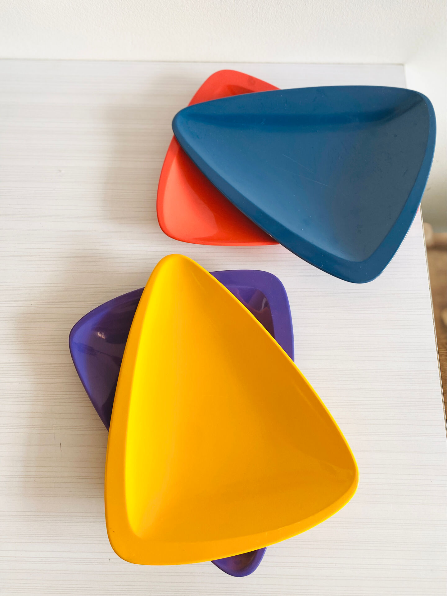 4 assiettes Mepal Service by Rosti design Bent Severin Danemark 70
