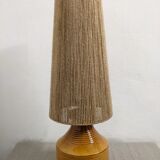 Vintage ceramic lamp and jute rope