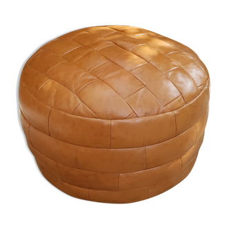 Leather pouf De Sede 1970