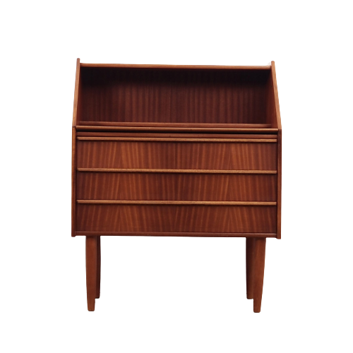 Mahogany secretary, Danish design, 60s, production: Denmark