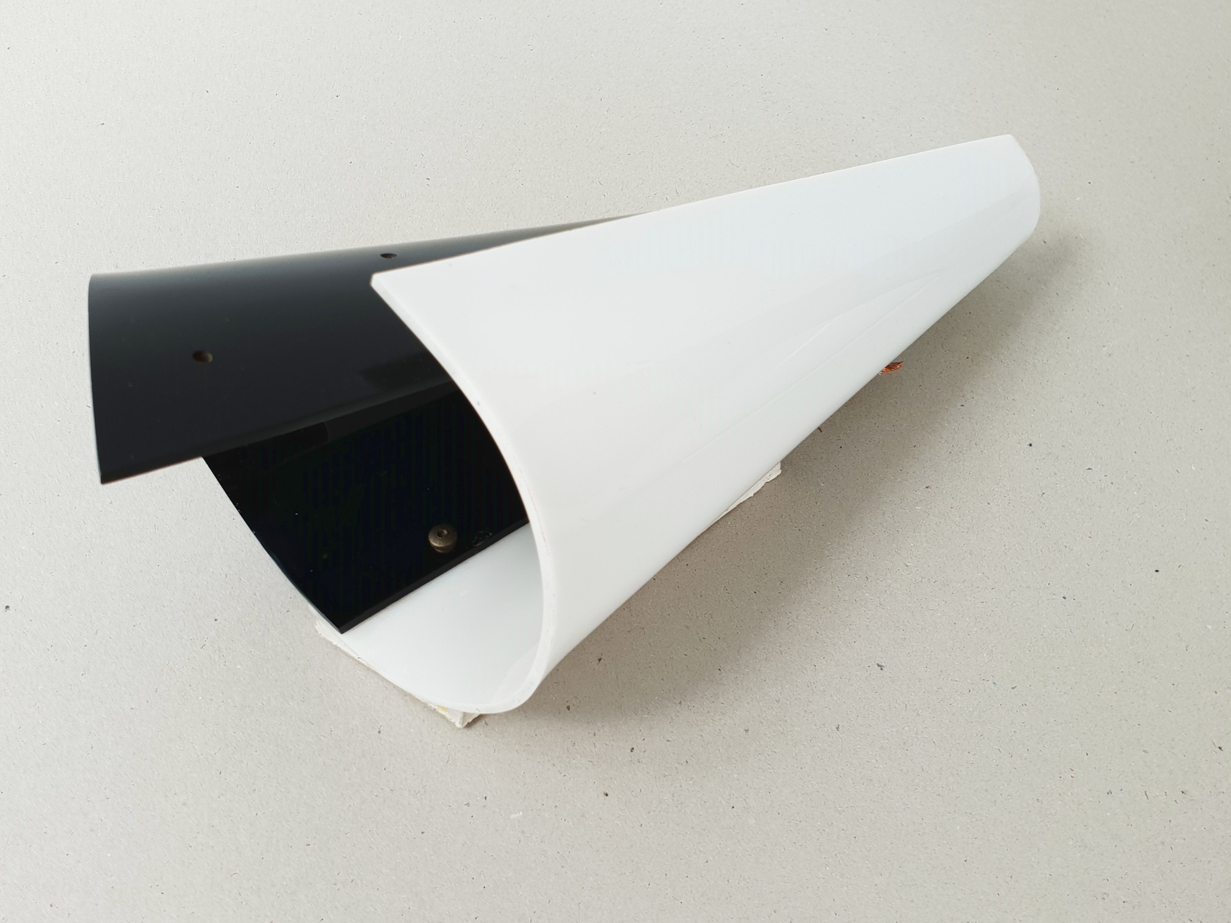 Pair of 1950 plexiglas appliques