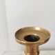 Vintage Gold Brass Candlestick: 1970s Home Decor