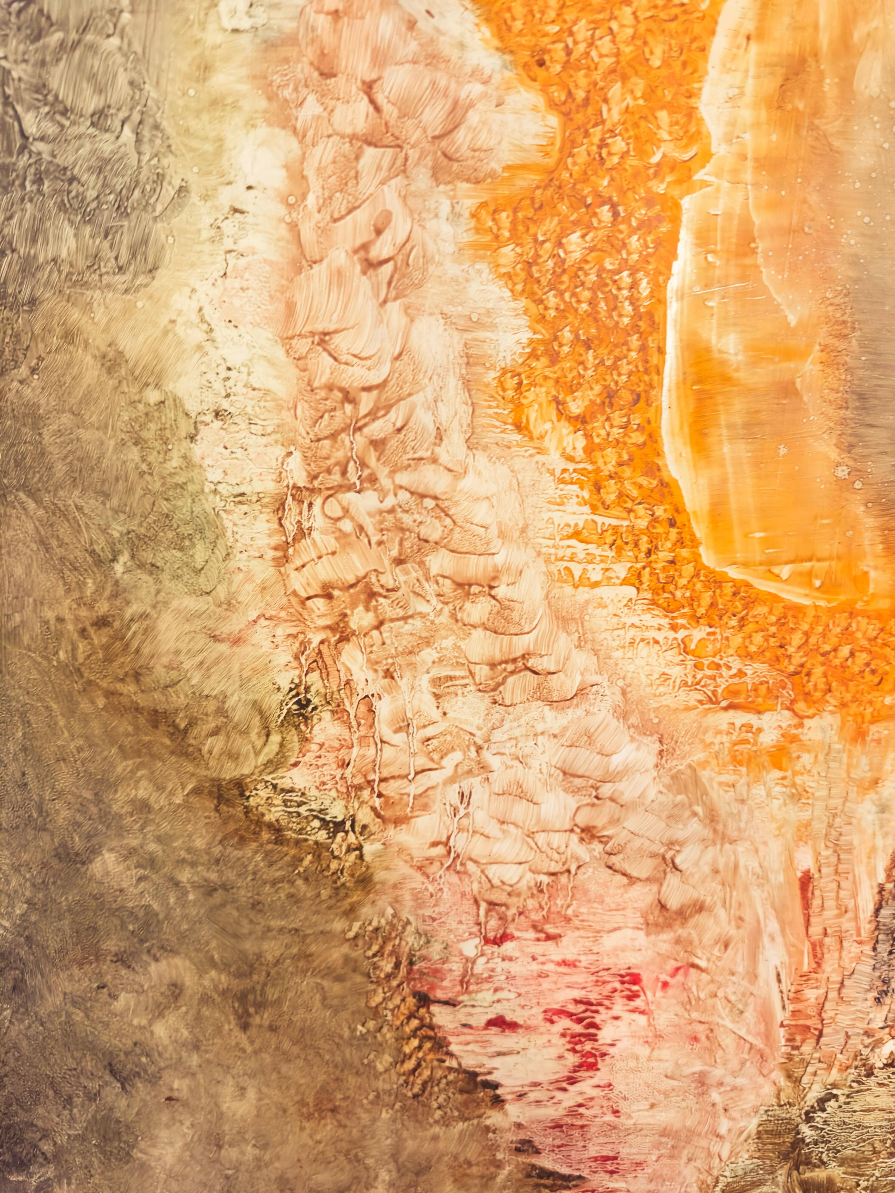 “Enigme” – Abstract Painting by Walter Hinchey, Oil on Canvas, Signed and Titled