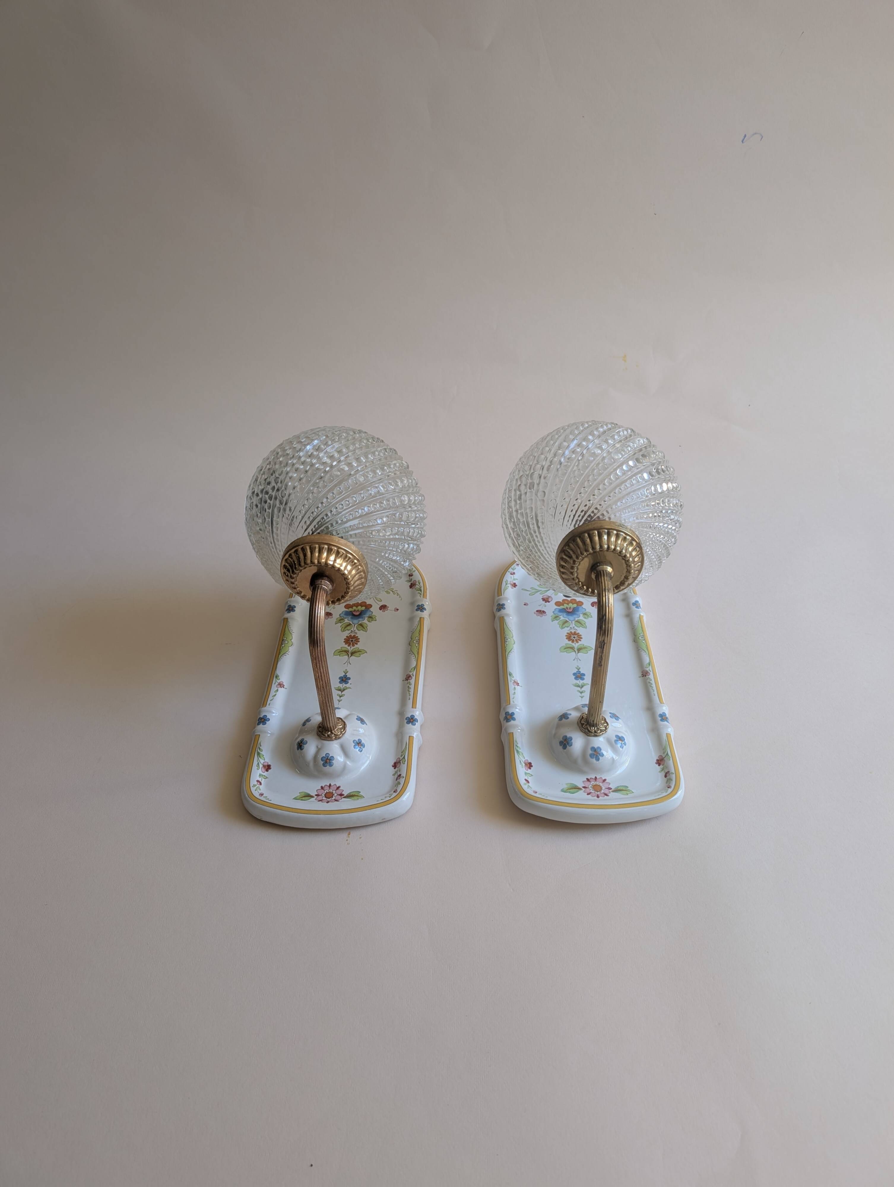 Ceramic wall lights