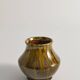 Scandinavian Modern Black and Olive Glazed Ceramic Vase Nittsjö Keramik, 1960s