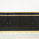 Black lacquered and brass inlade by J.C. Mahey 70s