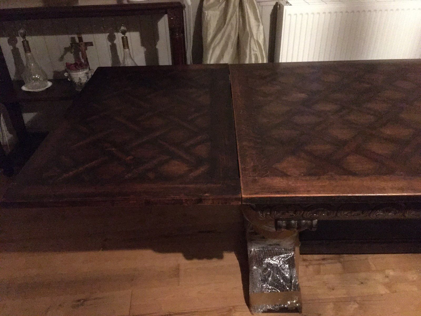 Dining room table with its Spanish Renaissance chairs
