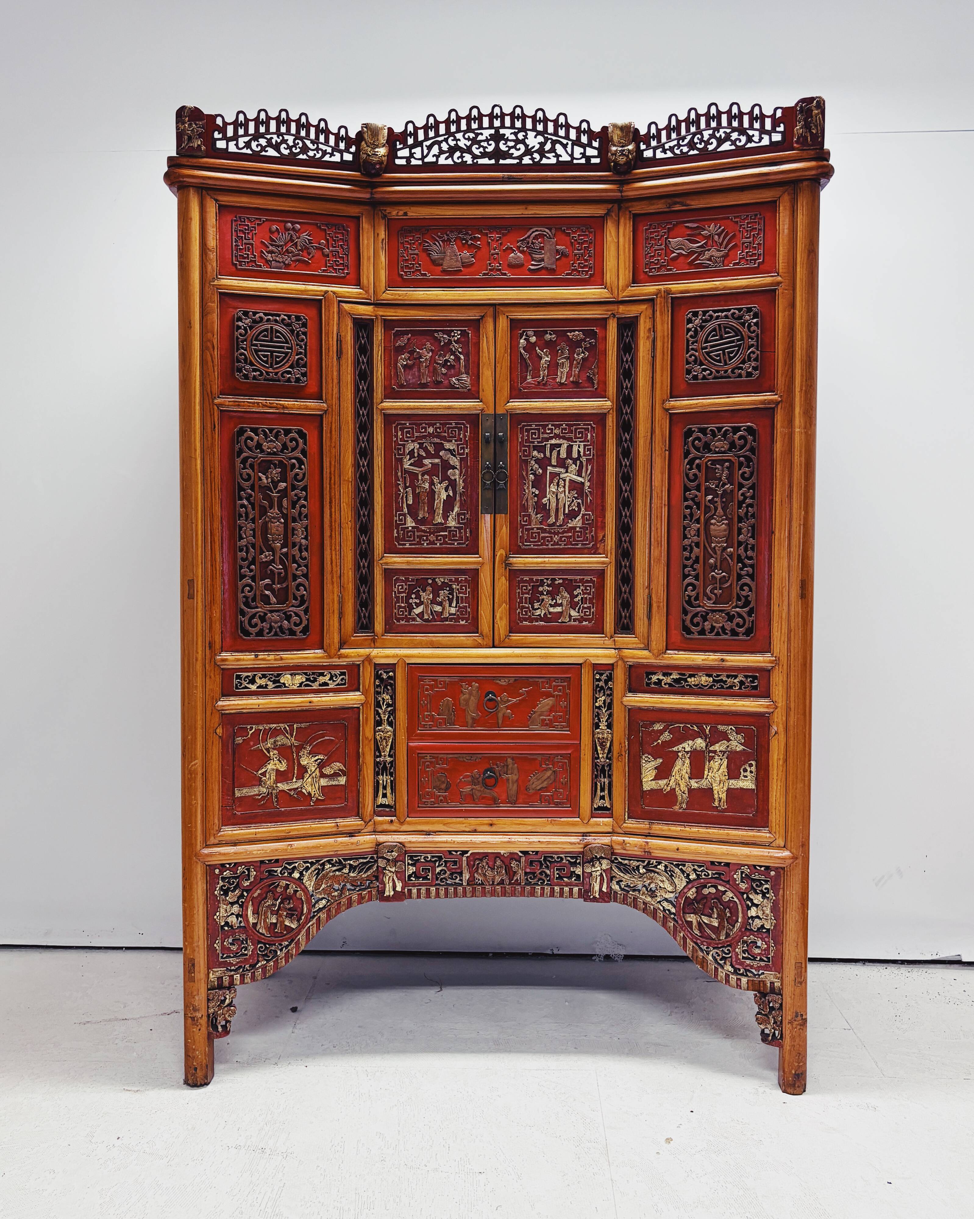 Cabinet de mariage chinois ancien