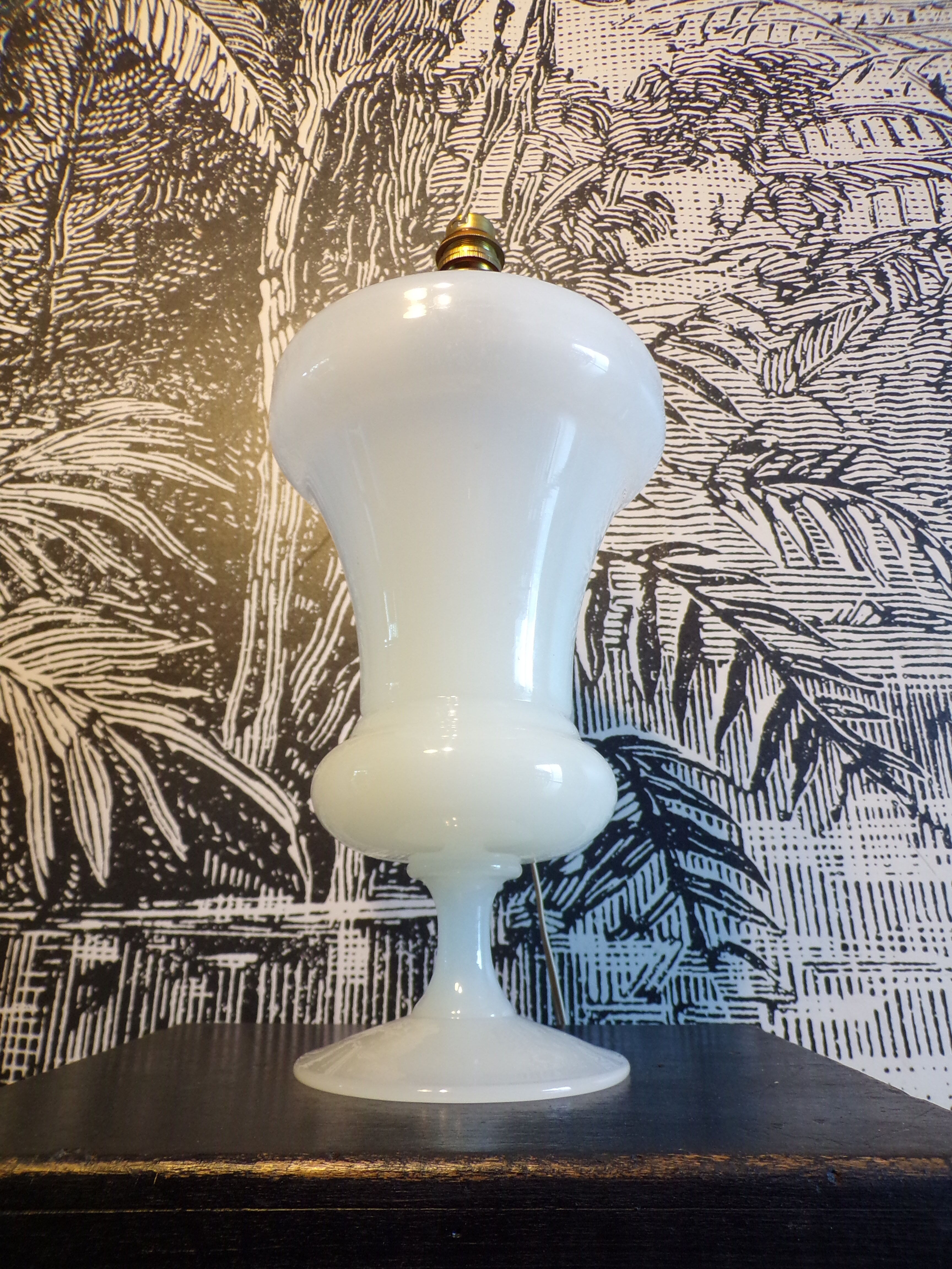 Opaline lamp foot 1950