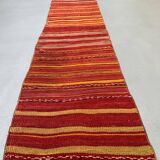Old Turkish narrow Kilim Runner 320x53 cm shabby chic, vintage kelim