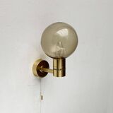 Swedish brass wall sconces from the mid-century by Hans-Agne Jakobsson for Hans-Agne Jakobsson Ab, Markaryd, 1960s, set of 2.
