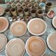 Set of stoneware dishes