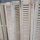 Set of 10 vintage wooden double shutters.