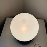 Vintage mushroom lamp, round globe, 1970s