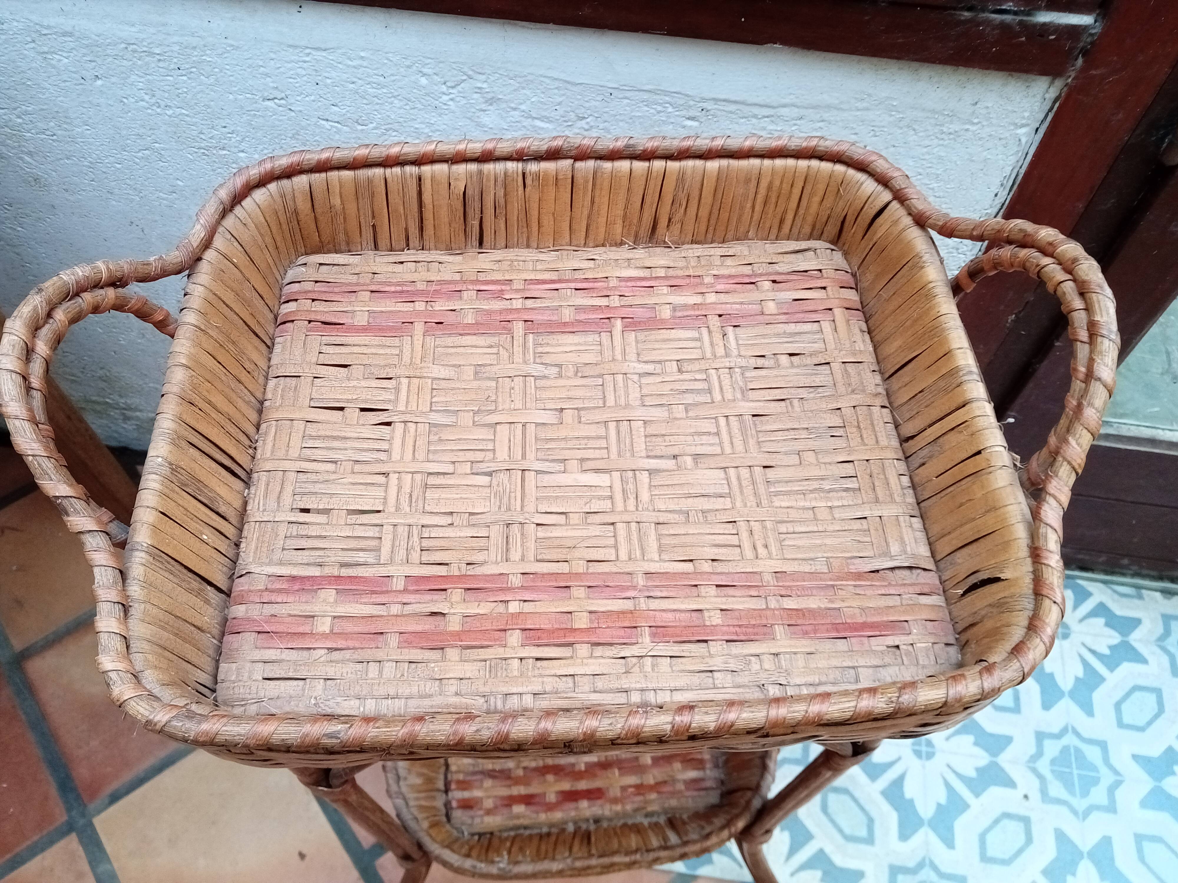 Small rattan table