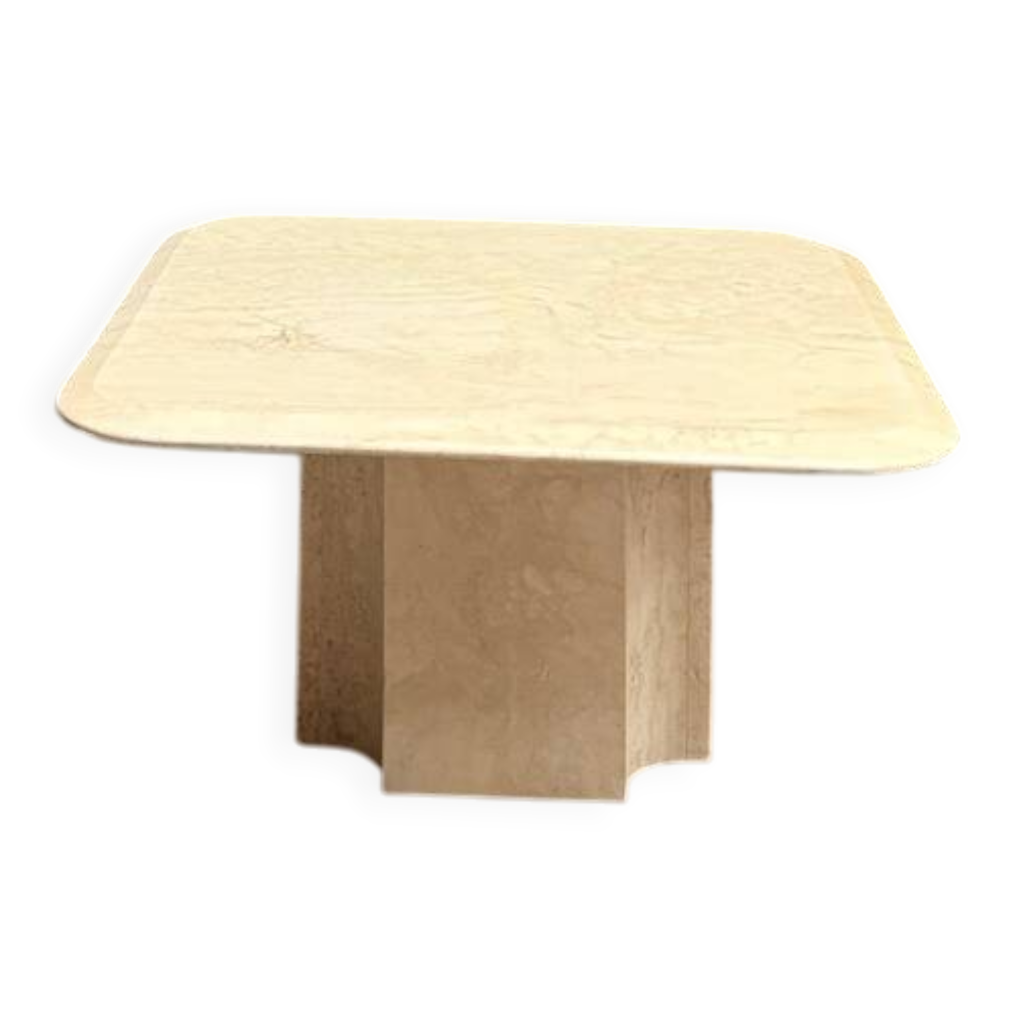 Table basse en travertin vintage