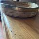 Rattan and brass tray