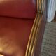 Leather and wood lounge from the 1950s.