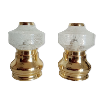 Pair of vintage bedside lamps