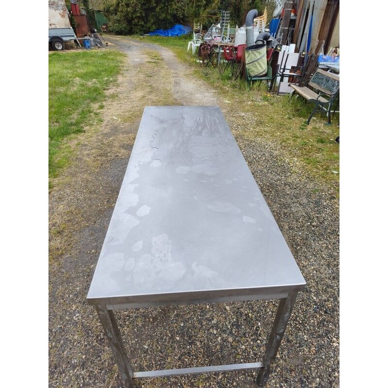 Stainless steel communal table