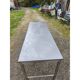 Stainless steel communal table