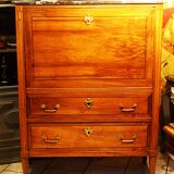 Louis XVI period light mahogany secretary