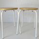 Pair of Vintage Stackable Stools Mid Century Modern Space Age Plant Stand
