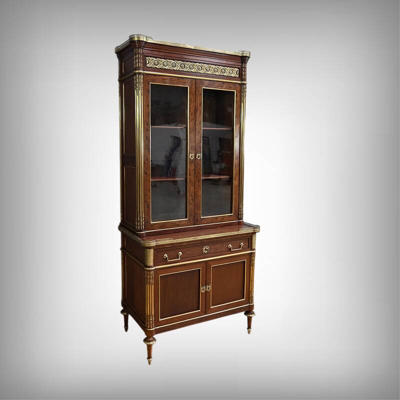 Mahogany Library Scriban, Louis XVI style – Mid-19th century