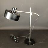 Vintage Italian metal and nickeled brass table lamp from 50s