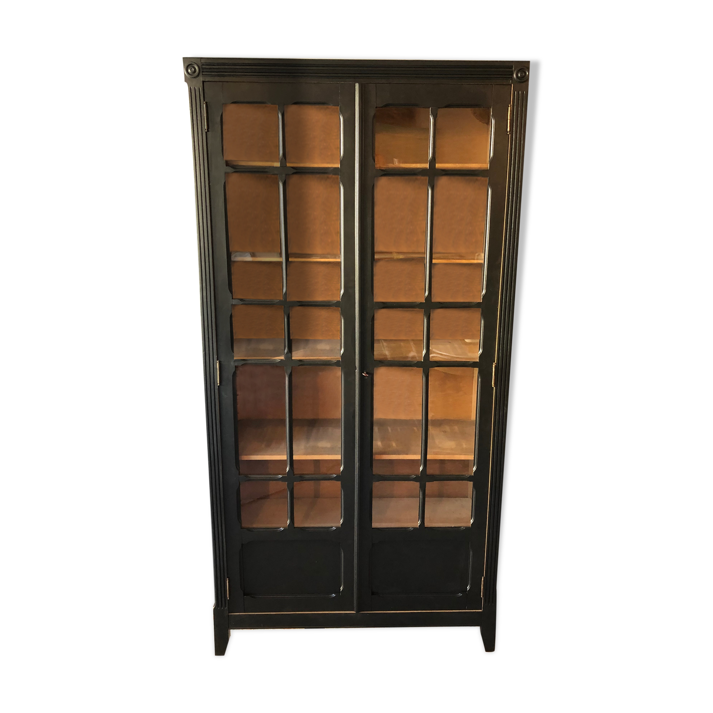 Old glass-enclosed Parisian wardrobe