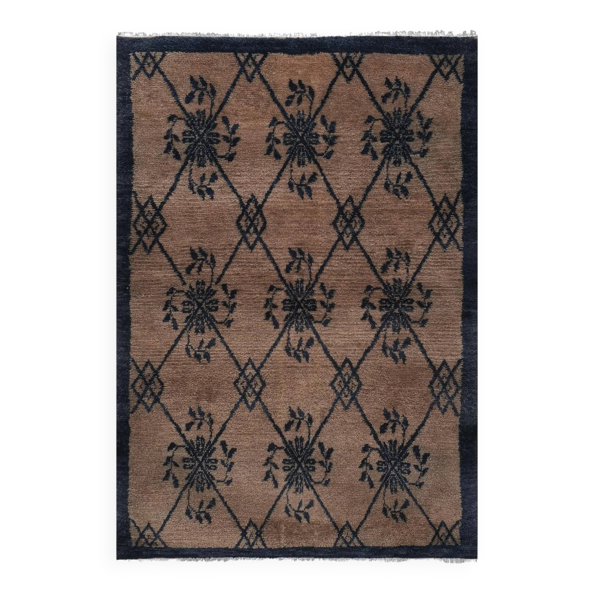Vintage Turkish handmade rug 114x162 cm