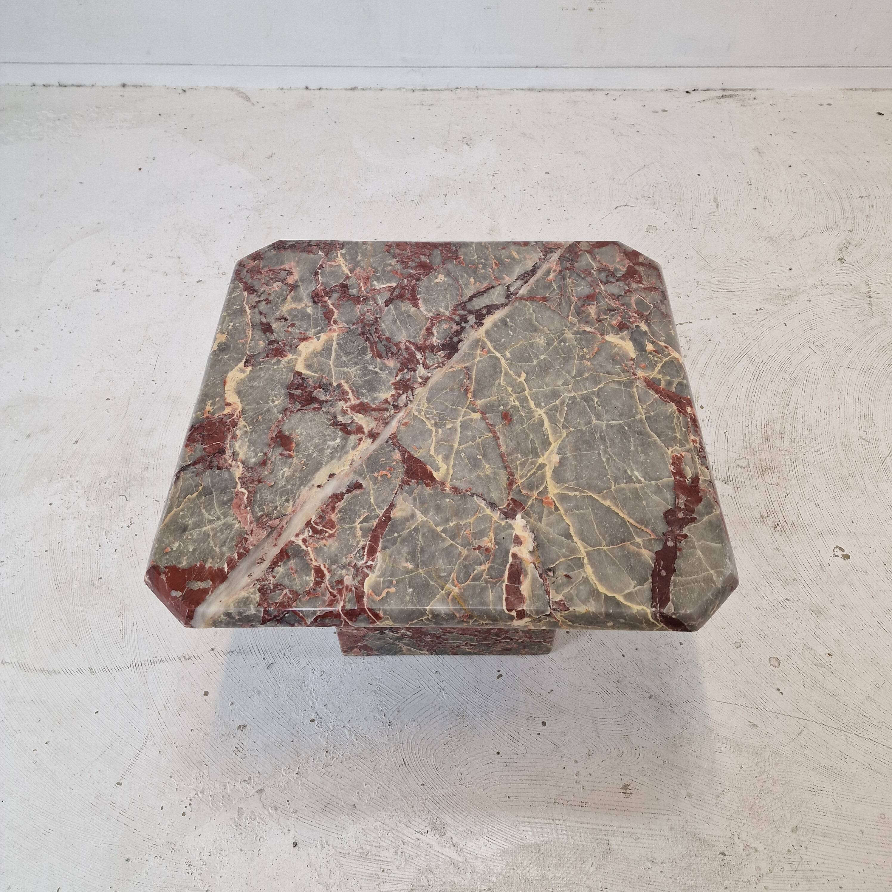 Italian Marble Coffee or Side Table, 1980s