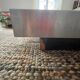 Coffee table – Black glass and brushed metal – 1970s