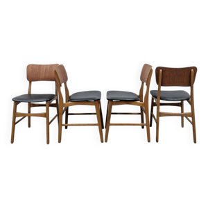 4 chaises en teck scandinaves