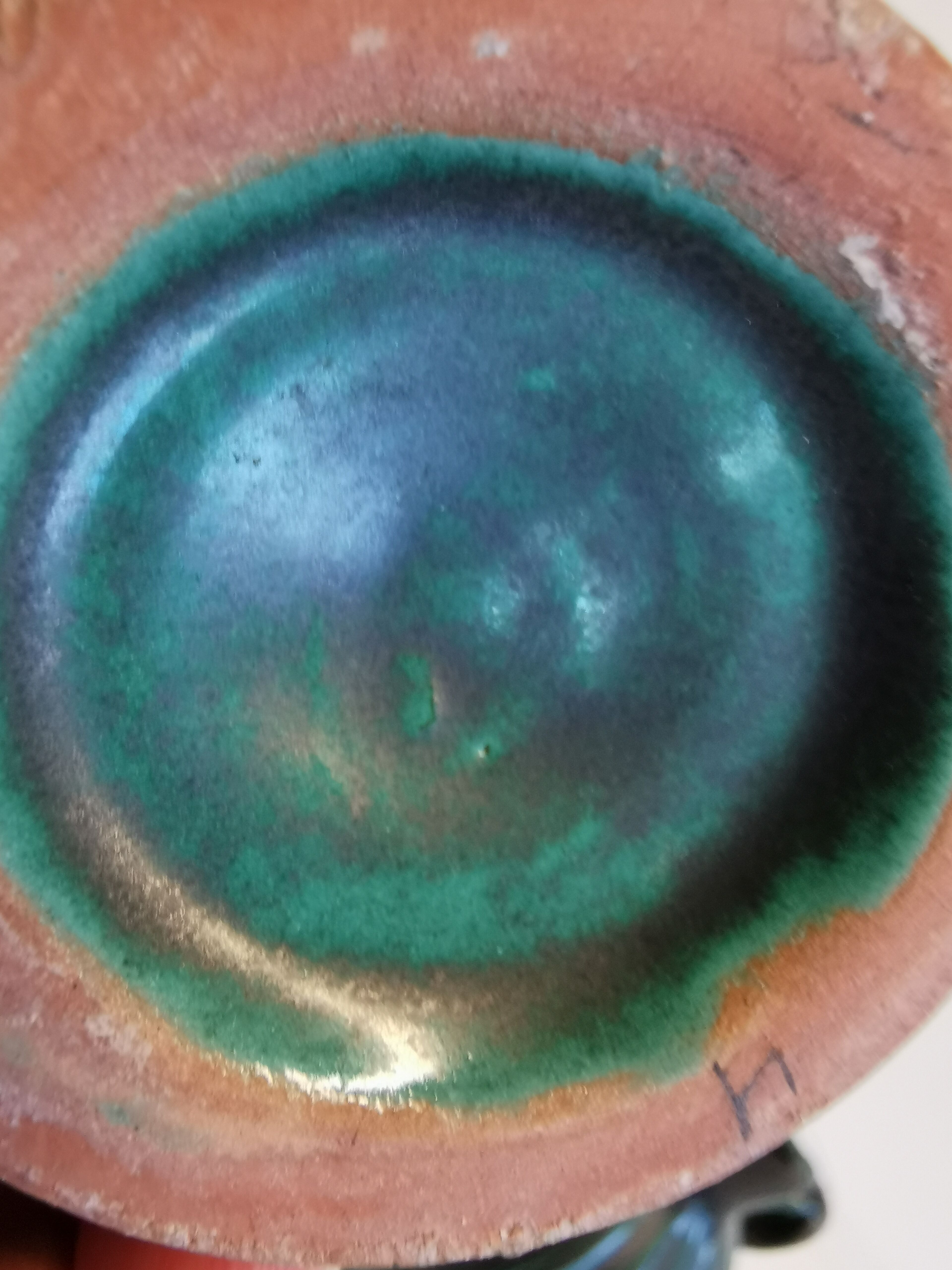 Two  pieces of pottery from Michael Andersen Bornholm - Denmark. Estimated 1960s.