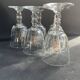 6 verres à eau Baccarat, modèle "Clermont", XIXème
