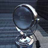 Chrome metal "lighthouse" lamp