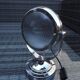 Chrome metal "lighthouse" lamp