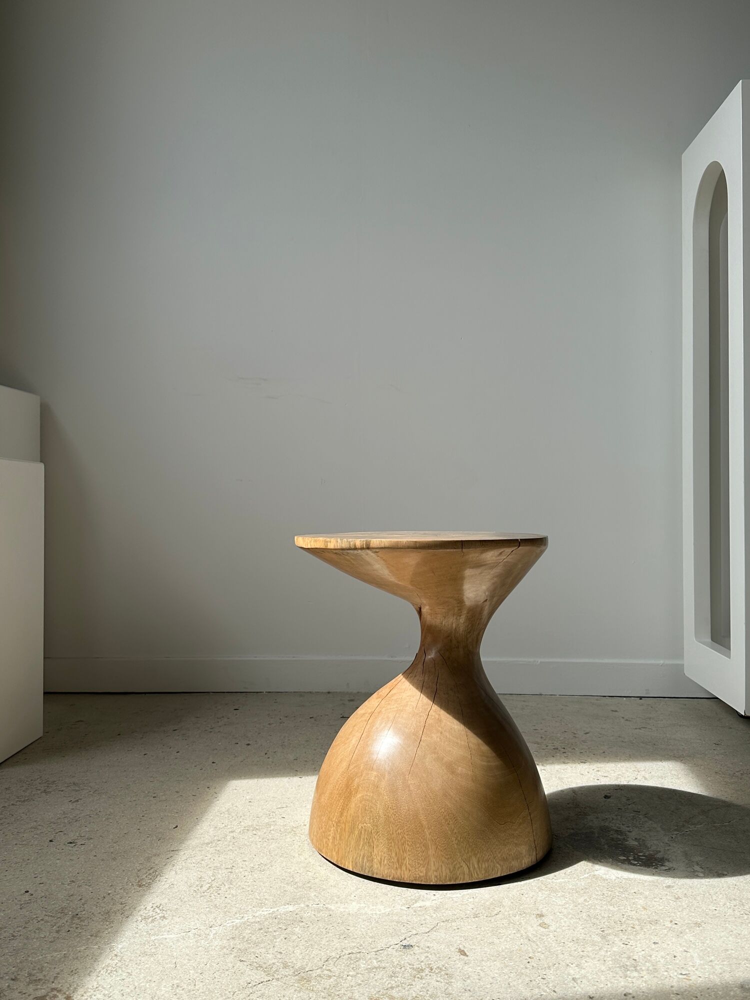 Solid wood sofa end