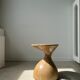 Solid wood sofa end