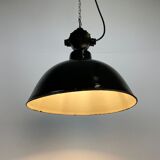East German Enamel Factory Light By Lbd Veb Leuchtenbau Dresden, 1950s