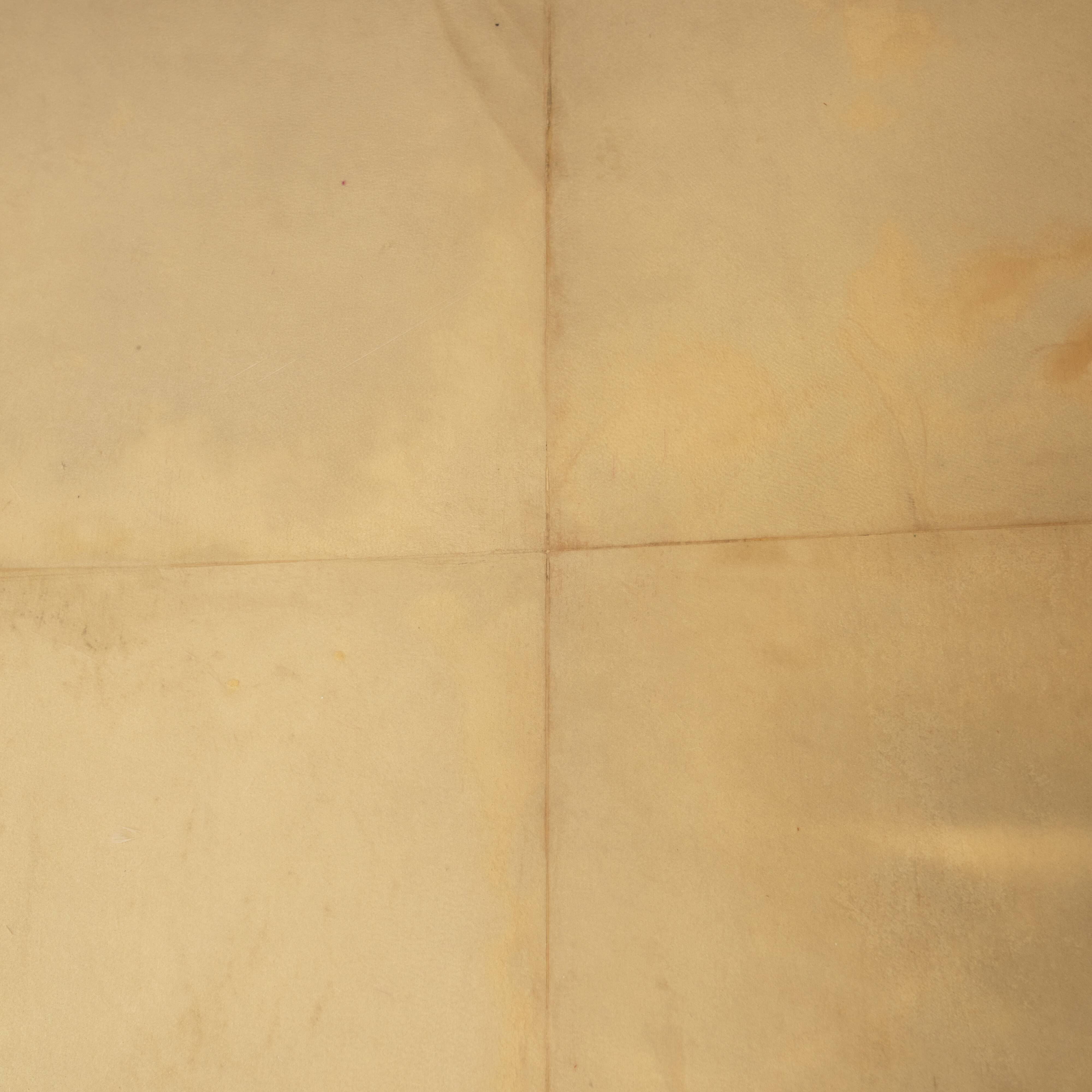 Angelo Mazzola parchment table produced by Ar.Vi Salpol, 1980