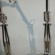 Pair of articulated lamps vintage 1980s industrial design