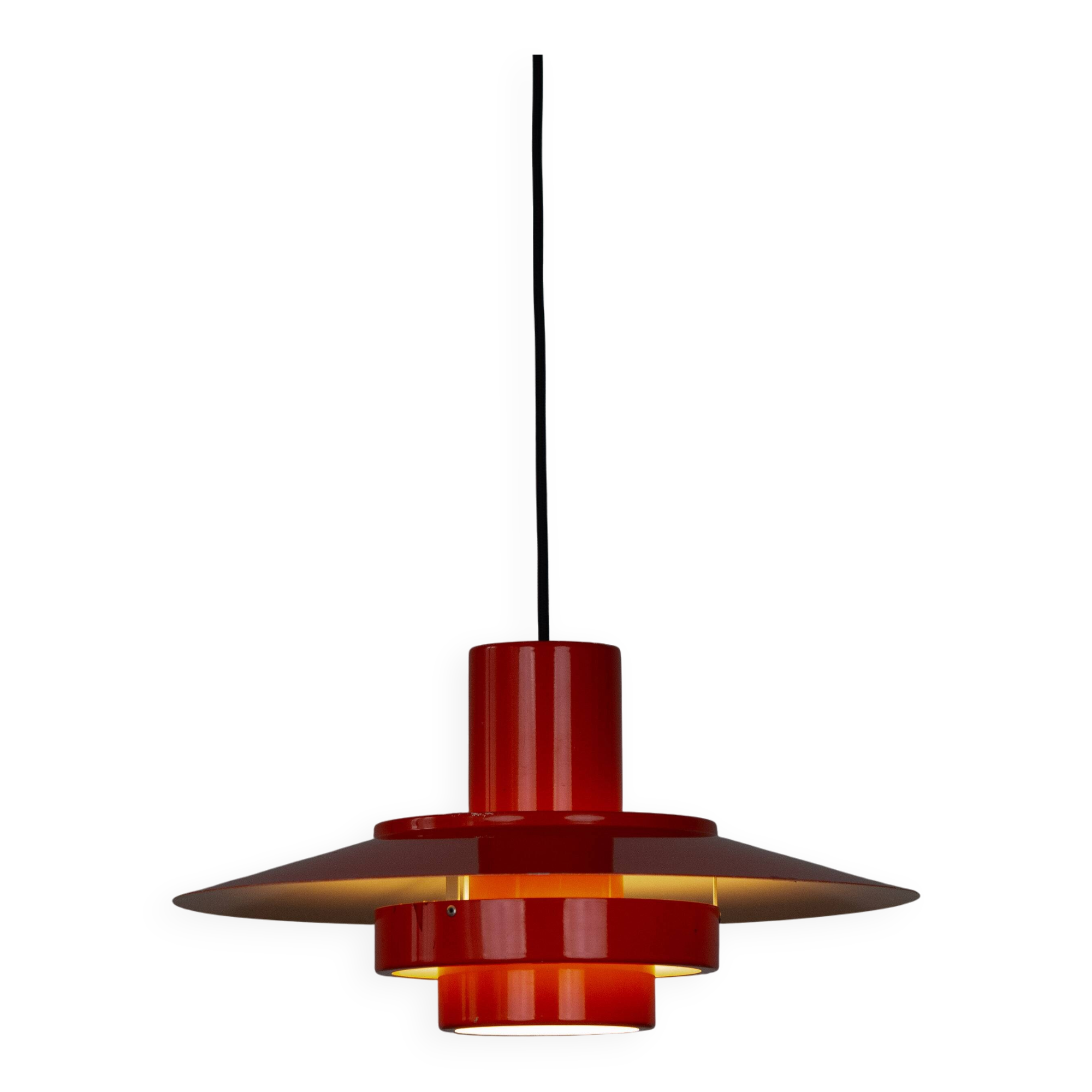 Lampe suspendue vintage danoise Falcon par Andreas Hansen, Fog og Morup, 1969