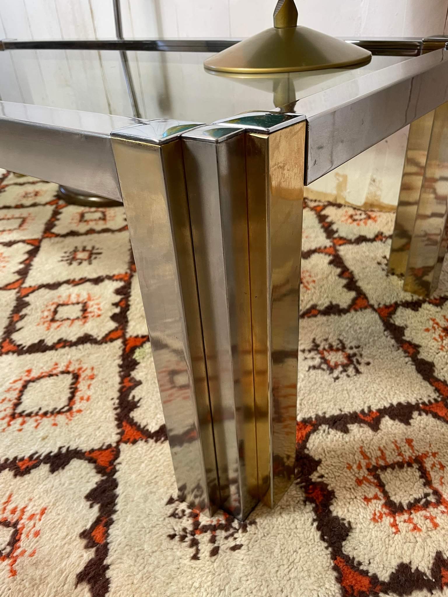 Chrome coffee table