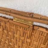 Rattan bench chest